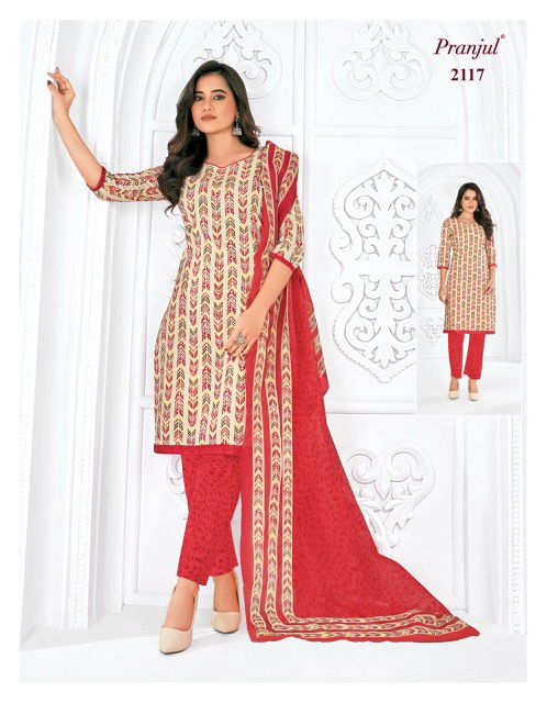 Priyanka Vol 21 By Pranjul Cotton Dress Material Catalog
